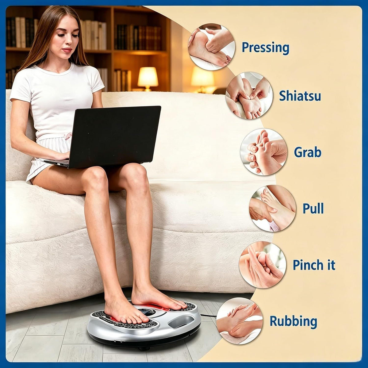NEW Electromagnetic Foot Circulation Massager Neuropathy for Foot AU