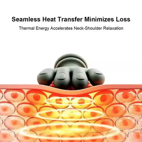 Neck Shoulder Massager, Electric Heated Kneading Back Massager Pain Relief