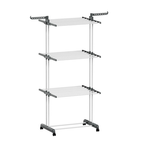 4 Tiers Clothes Airer Drying Rack Coat Garment Stand Hanger Laundry Foldable