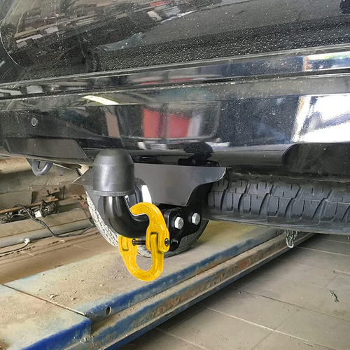 2X 8mm Hammerlock+ Eye Sling Hook Safety Chain Caravan Trailer connecting Extend