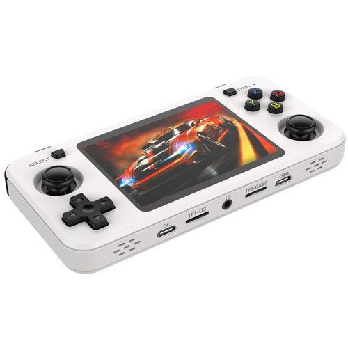 10000+ Games R36H Portable Video Game Consoles Retro Handheld Game Console White