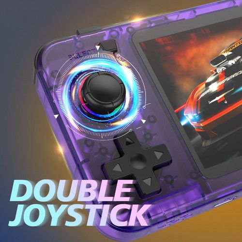 20000+ Games R36H Portable Video Game Consoles Retro Handheld Game Console purple