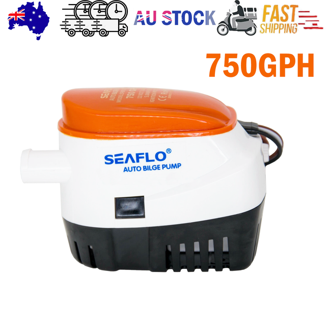 SEAFLO 12V 750GPH Automatic Bilge Pump Marine Boat Auto Submersible Pump