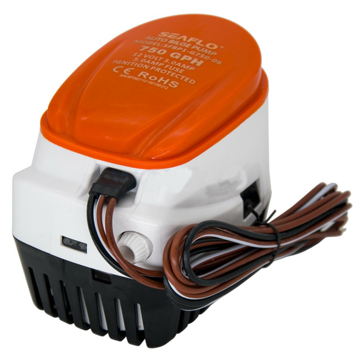 SEAFLO 12V 750GPH Automatic Bilge Pump Marine Boat Auto Submersible Pump