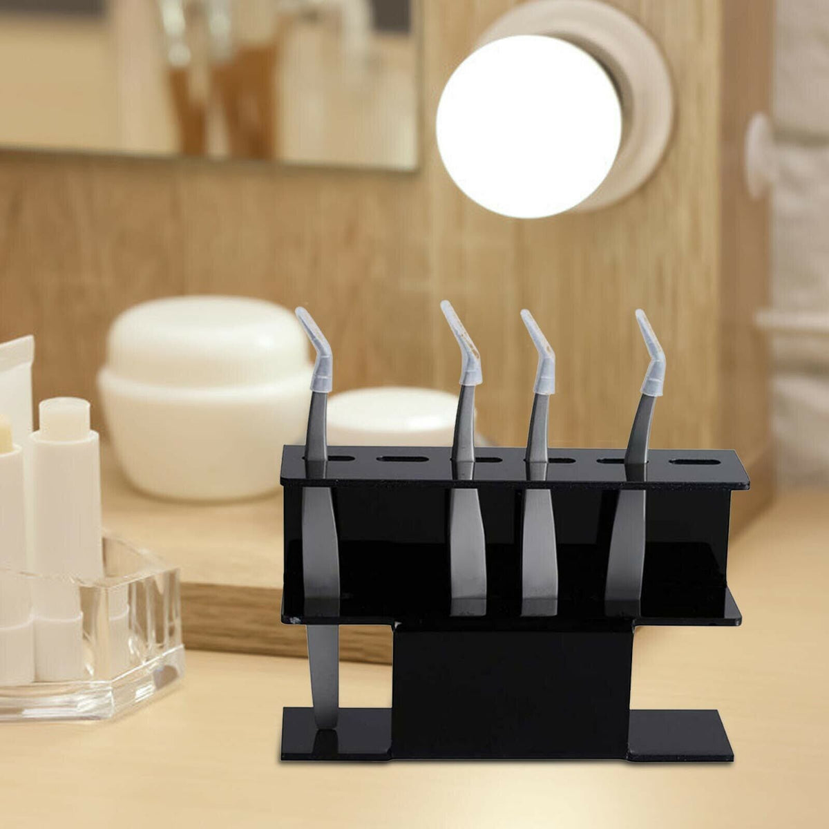 Beauty Makeup Frame Eyelash Extender Type Clip Tweezers Holder Eyelash Frame