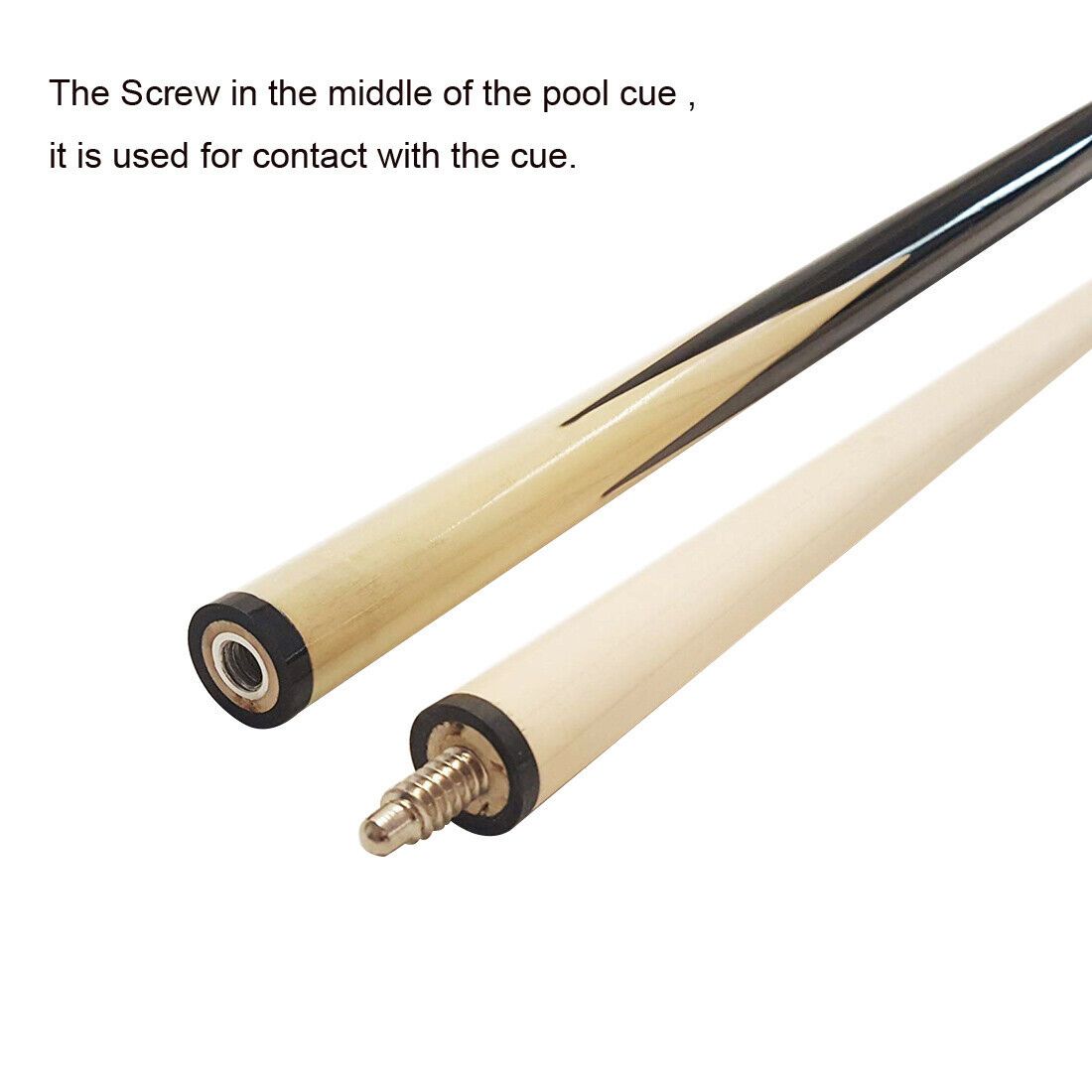 Pool Snooker Billiard Cues Sticks 57"  Case & Chalk
