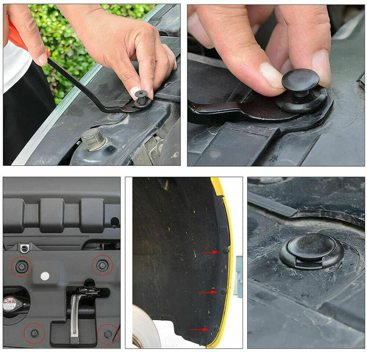 731pcs Car Trim Body Clips Kit Rivet Retainer Auto Panel Bumper Plastic Fastener