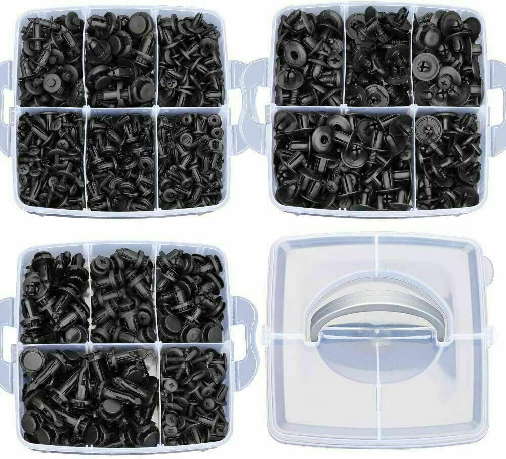731pcs Car Trim Body Clips Kit Rivet Retainer Auto Panel Bumper Plastic Fastener