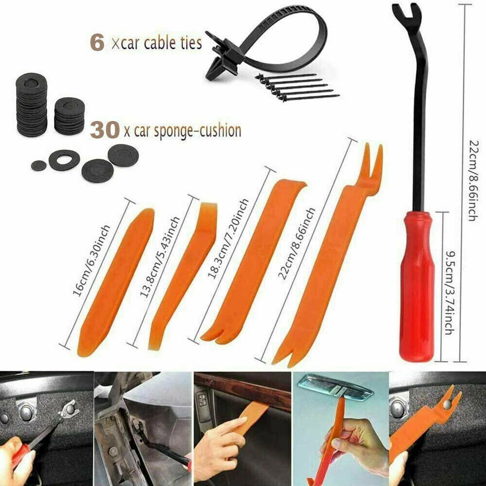 731pcs Car Trim Body Clips Kit Rivet Retainer Auto Panel Bumper Plastic Fastener