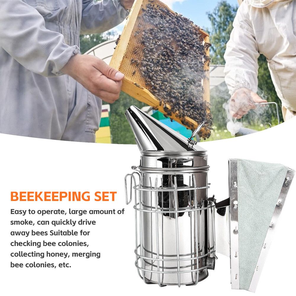 110 Beekeeping Equipment Tool Bee Smoker Brush Fork Hive Tool Bee Catcher Marker
