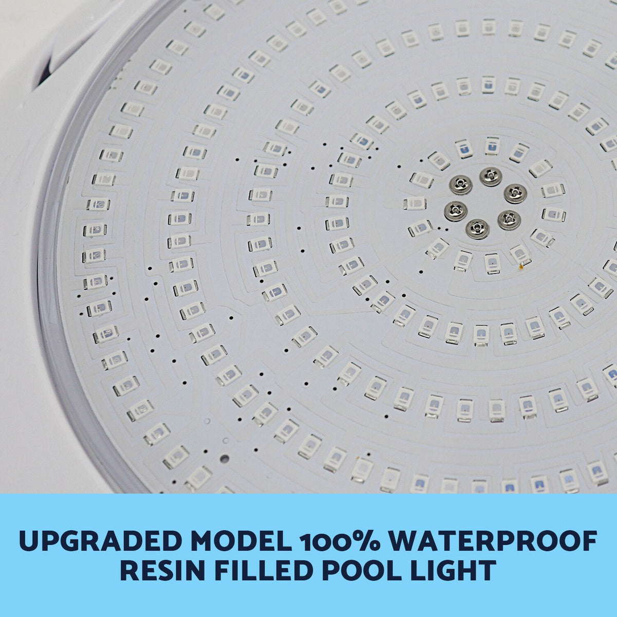 Resin Filled Swimming Pool LED Light 12V 55W RGB Remote Control Memory Function