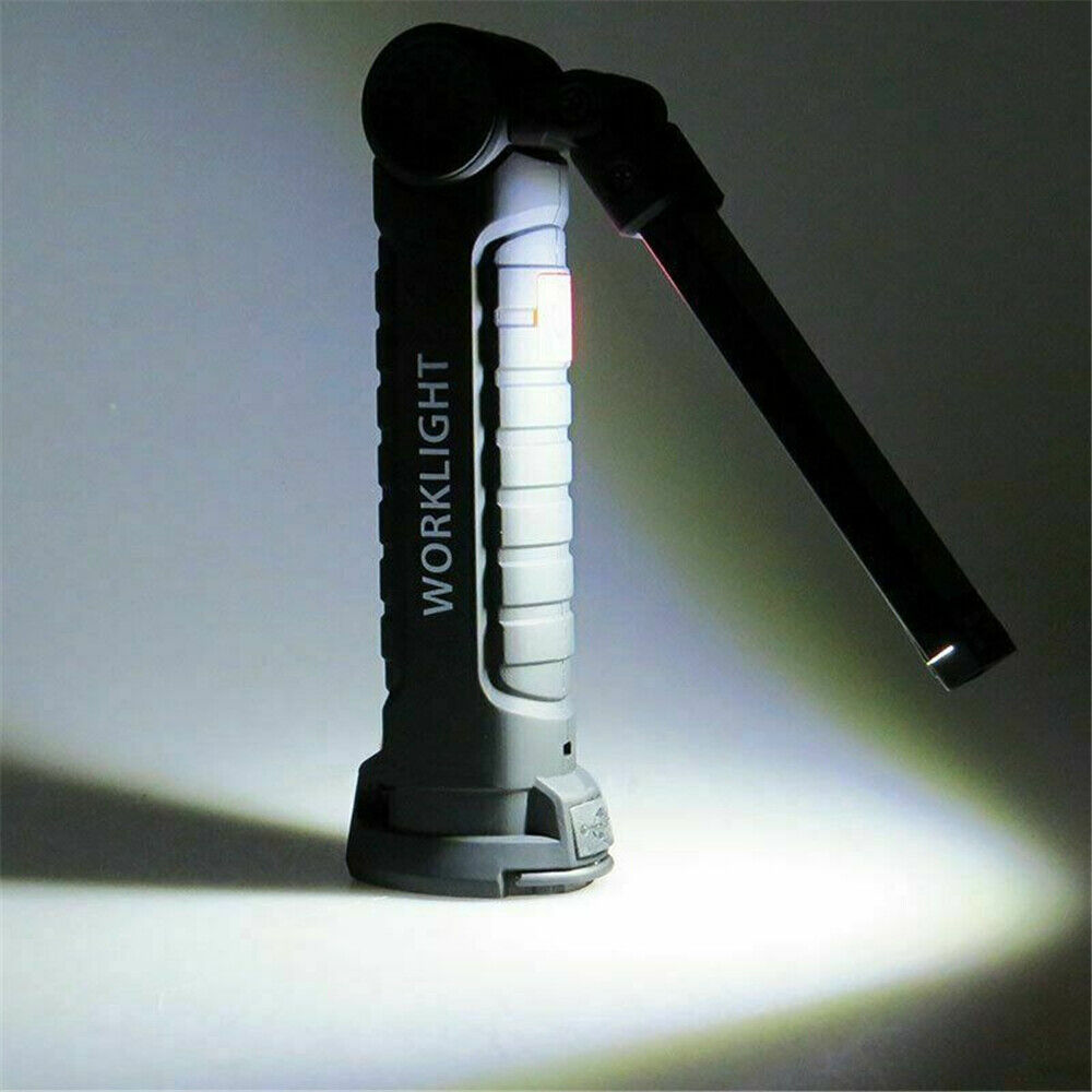 Portable COB LED Work Light Car Garage Mechanic USB Rechargeable Torch Lamp AU