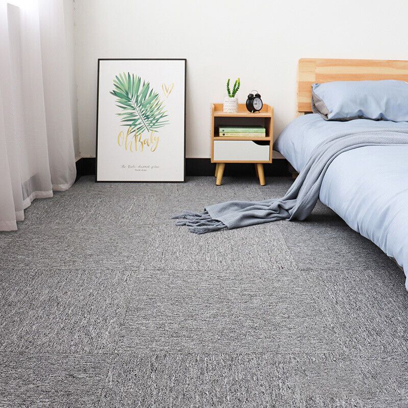 20Pcs Premium Carpet Tiles Commercial Domestic Office Heavy Use Flooring （）