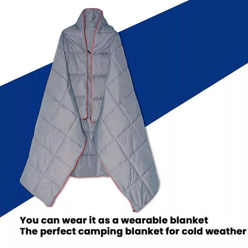 Down Camping Blanket Camping Hiking Puffy down Blanket Packable Lightweight GRAY