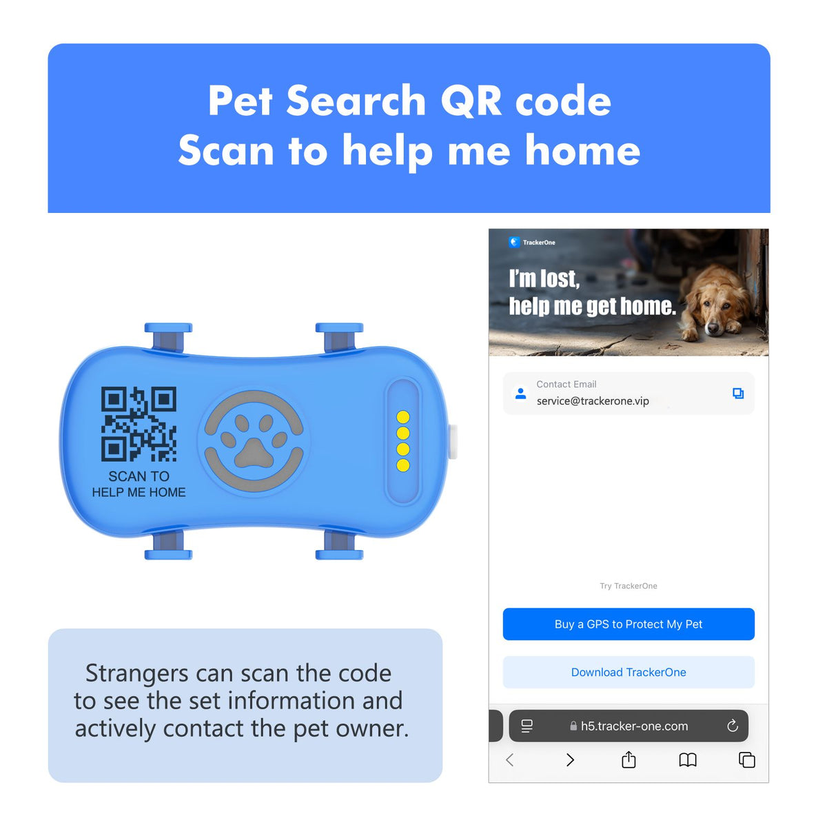 ‌4G Dog Cat GPS Tracker - Waterproof Smart Locator with iOS/Android App, Live Tracking & Light/Sound Search