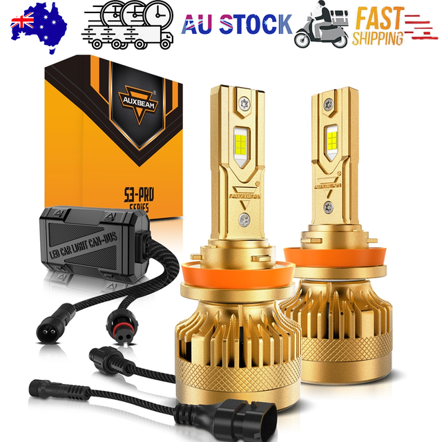 S3 PRO Series H11 12V Matching Decoder 120W Gold Aluminum Components AUXBEAM