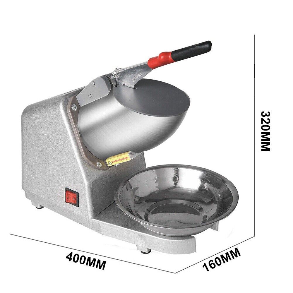 Upgraded Electric Ice Crusher Shaver Snow Cone Maker Commercial Machine2200r/m