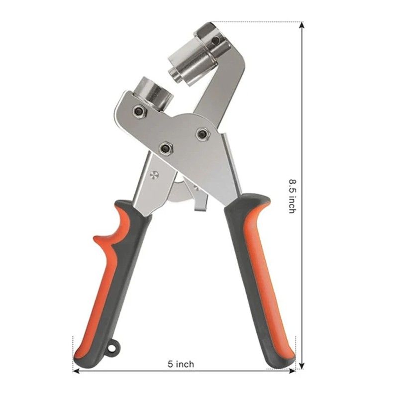 Installation Eyelets Button Pliers Handheld Grommet Tool Kit Manual Puncher Tool