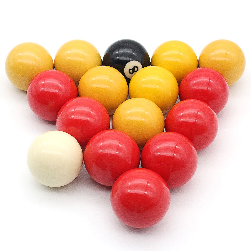 2" inch Pool Balls Red And Yellow 16 Balls  Billiards cues balls