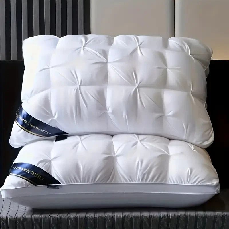 1 Pack Luxury Hotel Pillows Standard Queen Size – Soft Down Alternative 5 Star