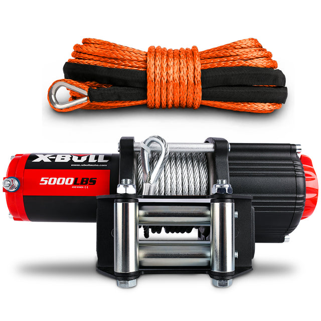 X-BULL 12V Electric Winch 5000LBS Wireless Steel Cable ATV - UEB-AXEW003XBSR001