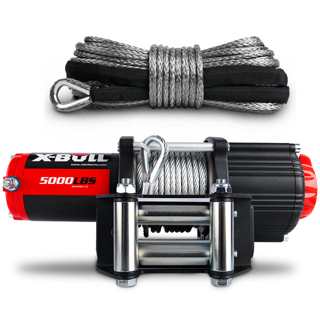 X-BULL Electric Winch 12V 5000LBS Wireless Steel Cable ATV - UEB-AXEW003XBSR002