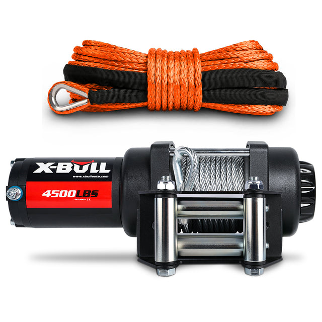 X-BULL 12V Electric Winch 4500LB Winch Boat Trailer Steel C - UEB-AXEW017XBSR001