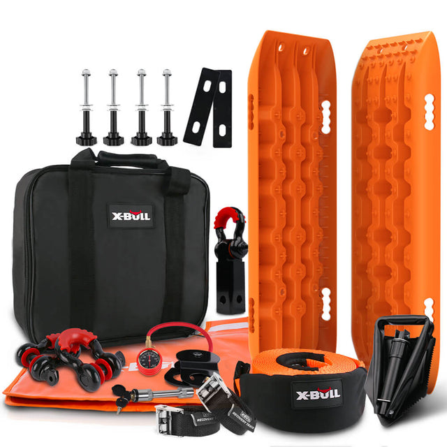 X-BULL Winch Recovery Kit Snatch Strap Off Road 4WD Mountin - UEB-XBRK011ST004-P