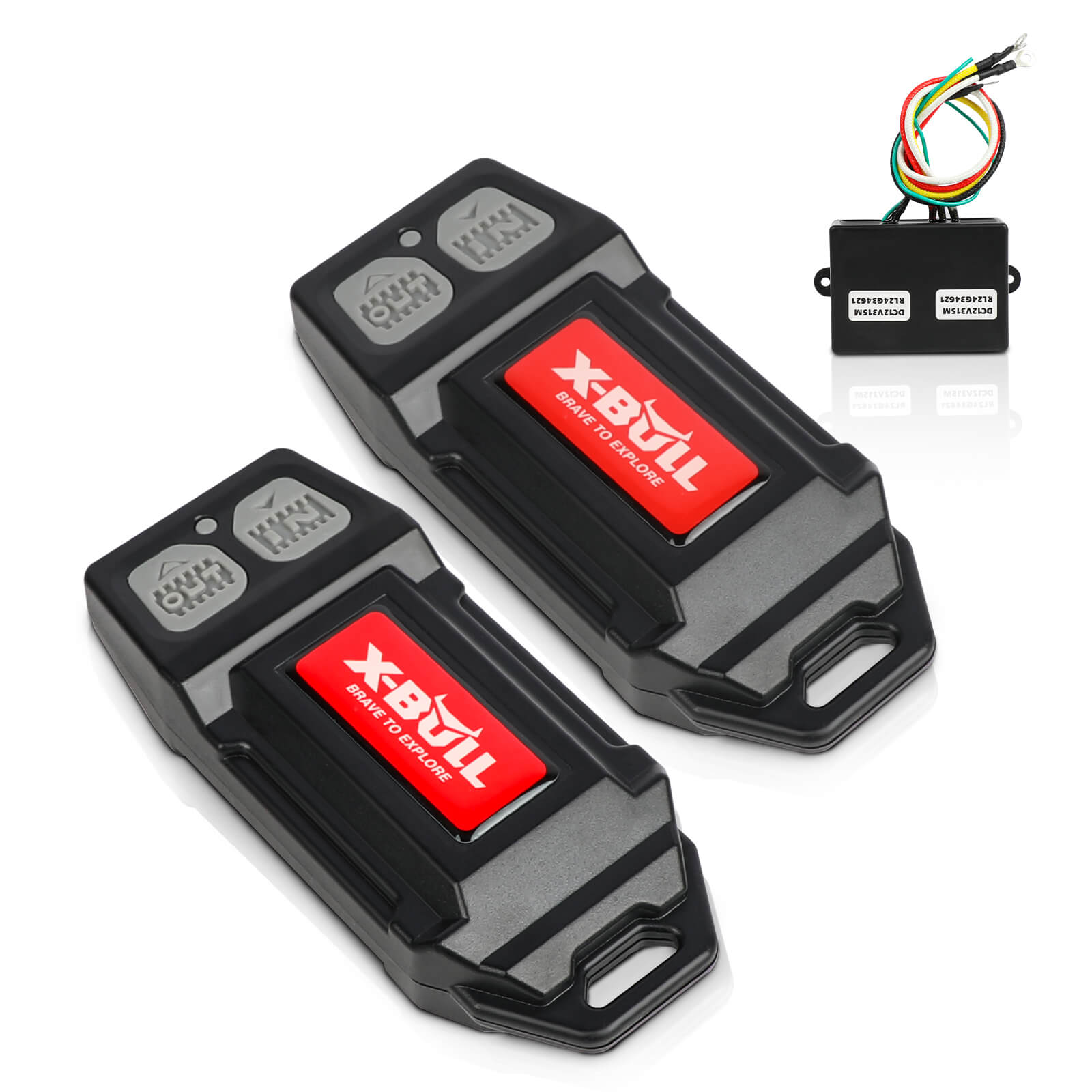 X-BULL 12V Winch Remote Control Twin Handset Easy to Install Upgrade Remotes