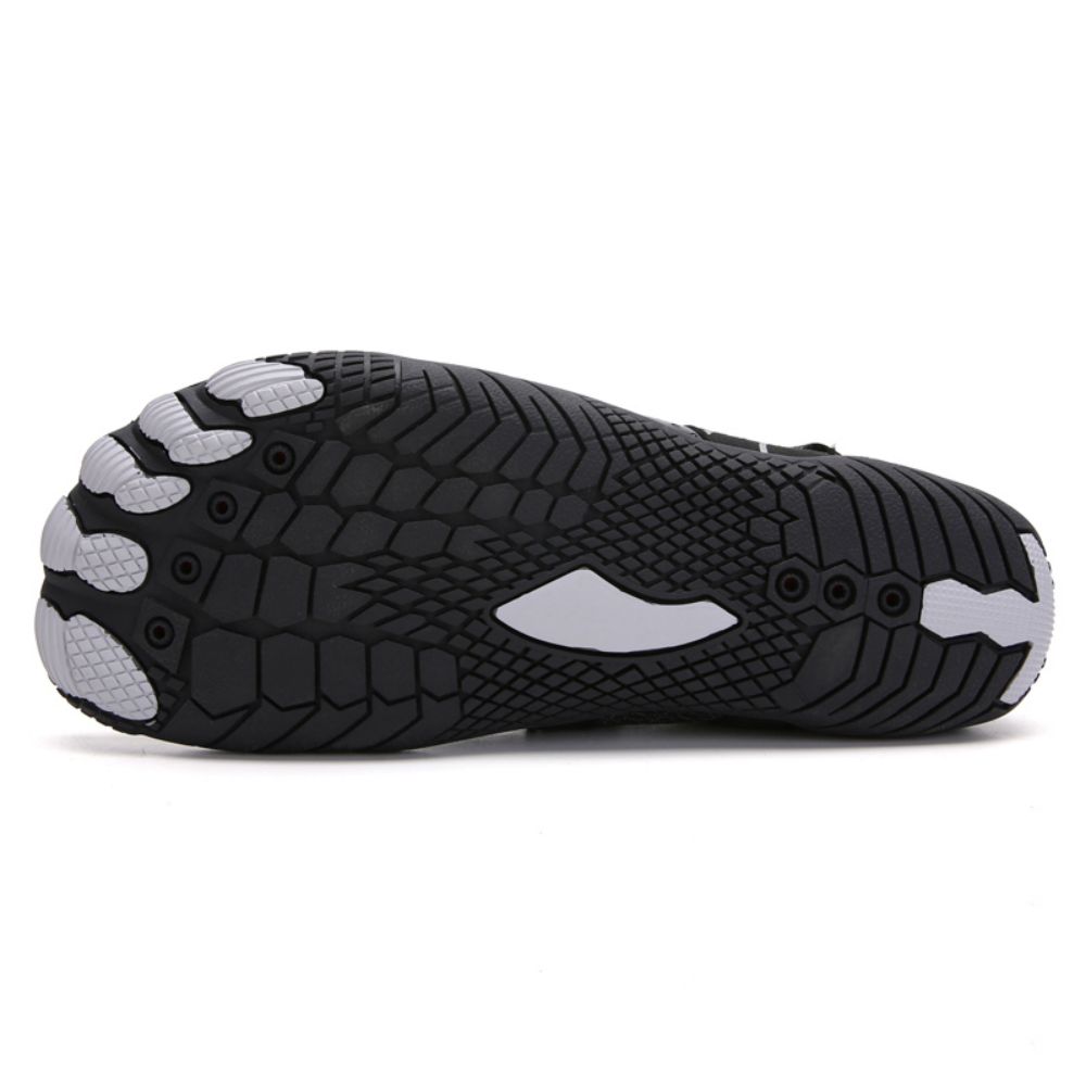 Men Women Water Shoes Barefoot Quick Dry Aqua Sports Shoes - Black EU38/US5