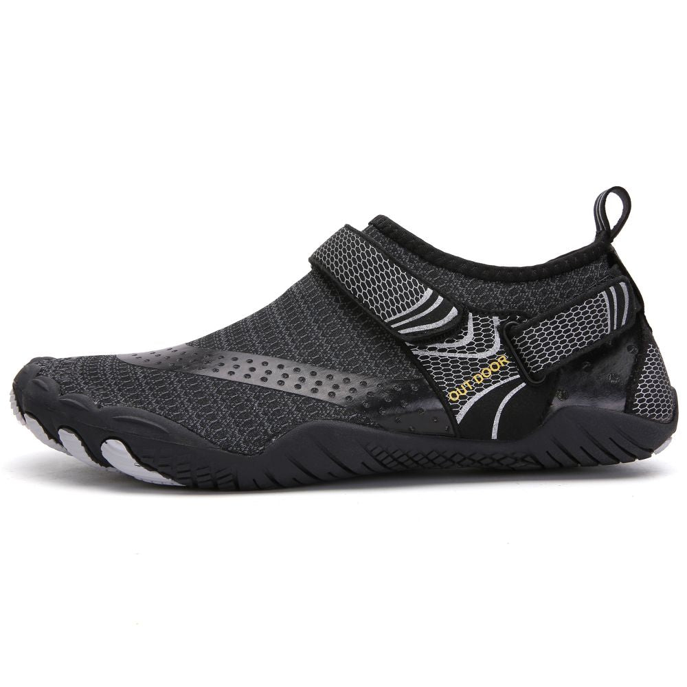 Men Women Water Shoes Barefoot Quick Dry Aqua Sports Shoes - Black EU41/US7.5