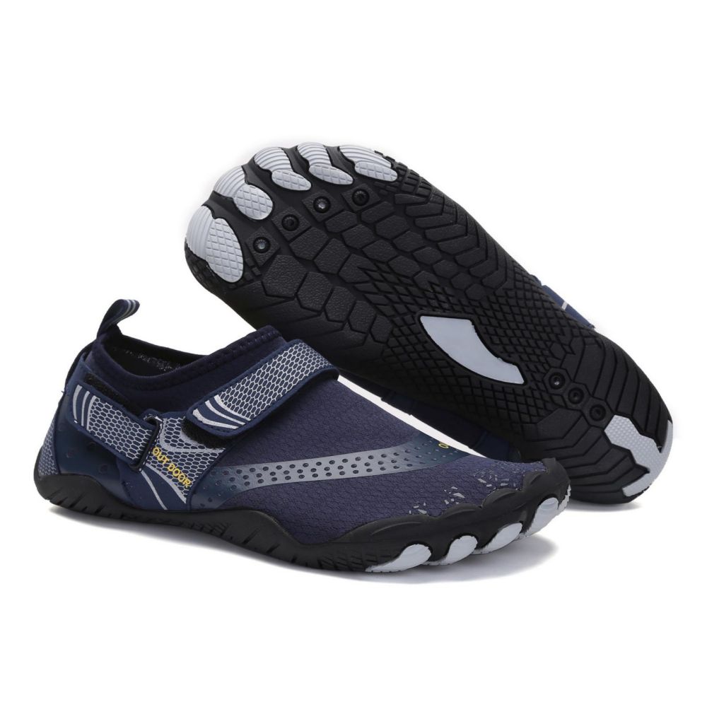Men Women Water Shoes Barefoot Quick Dry Aqua Sports Shoes - Blue EU45/US10