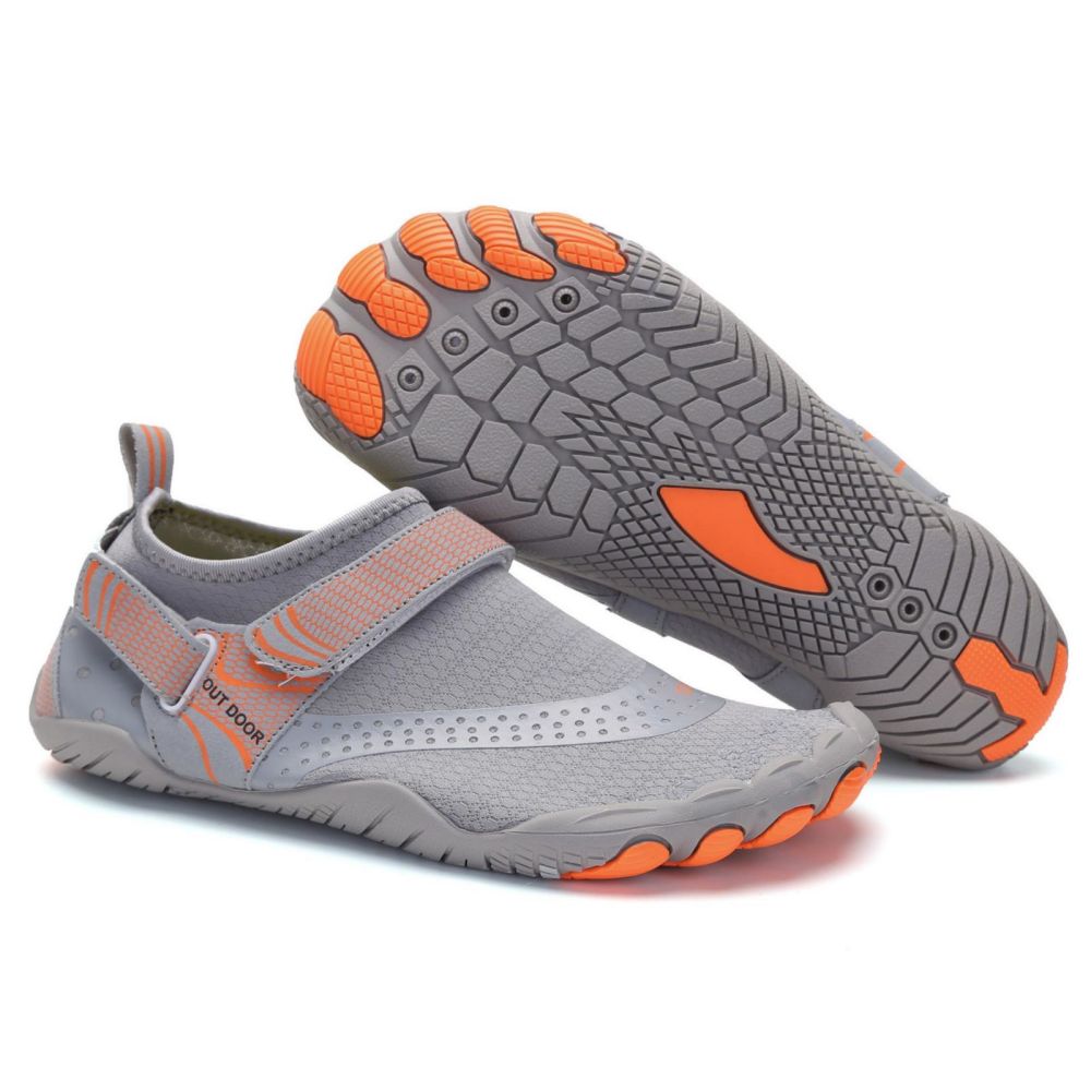 Men Women Water Shoes Barefoot Quick Dry Aqua Sports Shoes - Grey EU36/US3.5