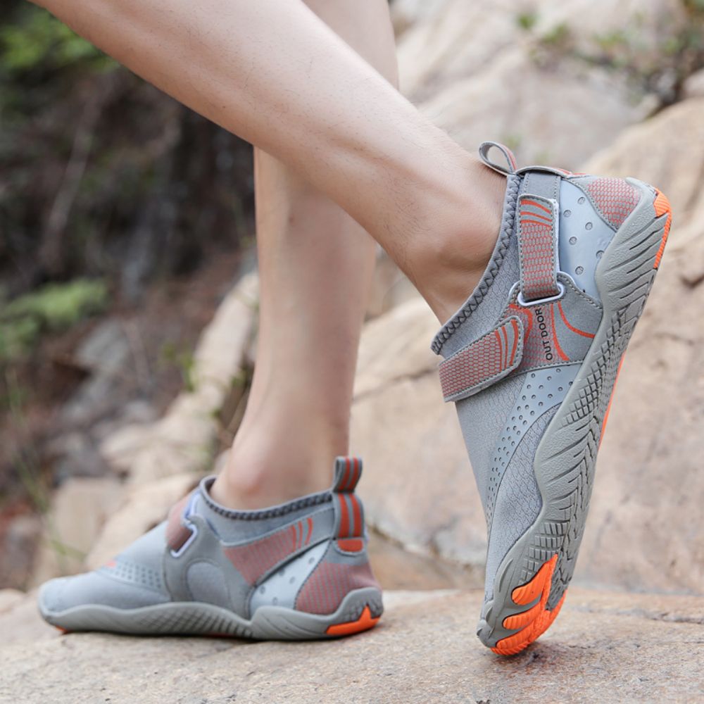 Men Women Water Shoes Barefoot Quick Dry Aqua Sports Shoes - Grey EU40/US7
