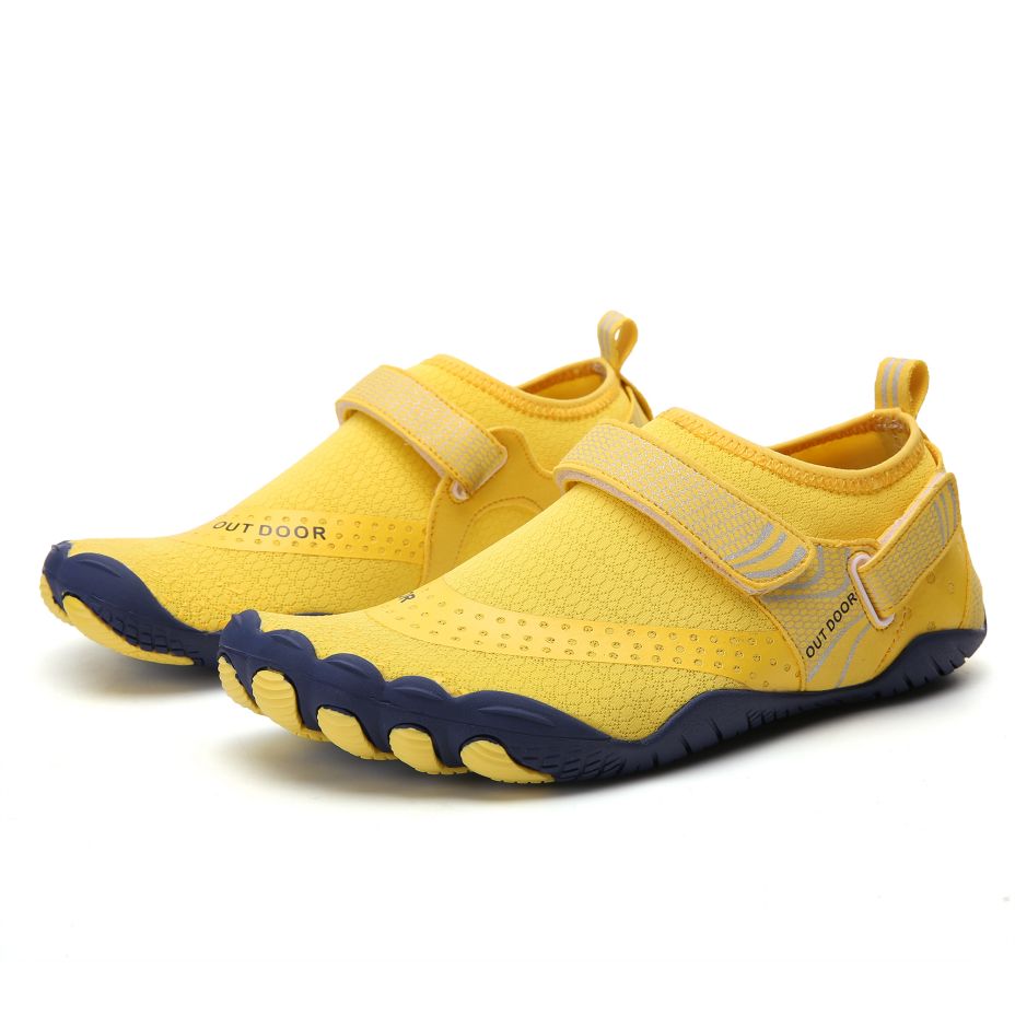 Women Water Shoes Barefoot Quick Dry Aqua Sports Shoes - Yellow EU38/US5