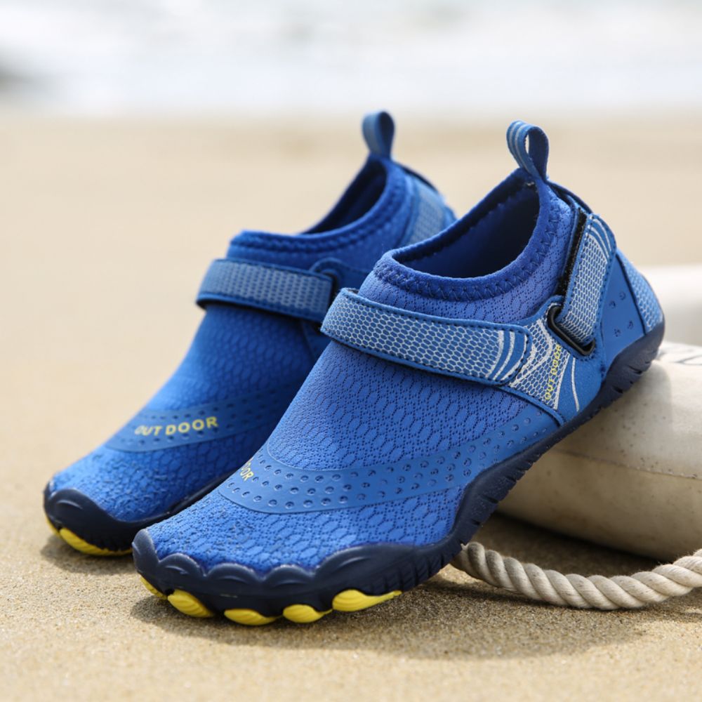 Kids Water Shoes Barefoot Dry Aqua Sports - Klein Blue Size Bigkid US4 = EU36