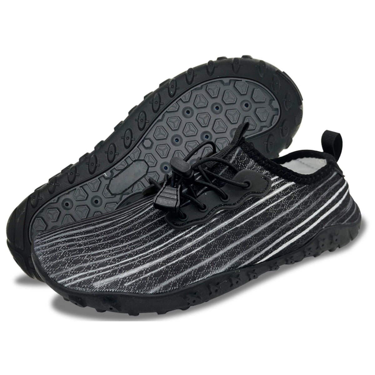 Water Shoes for Men and Women Soft Breathable Slip-on Aqua… - V213-05WS-A-G-BLK7