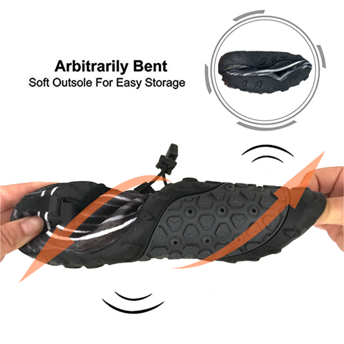 Water Shoes for Men and Women Soft Breathable Slip-on… - V213-05WS-A-G-BLK95