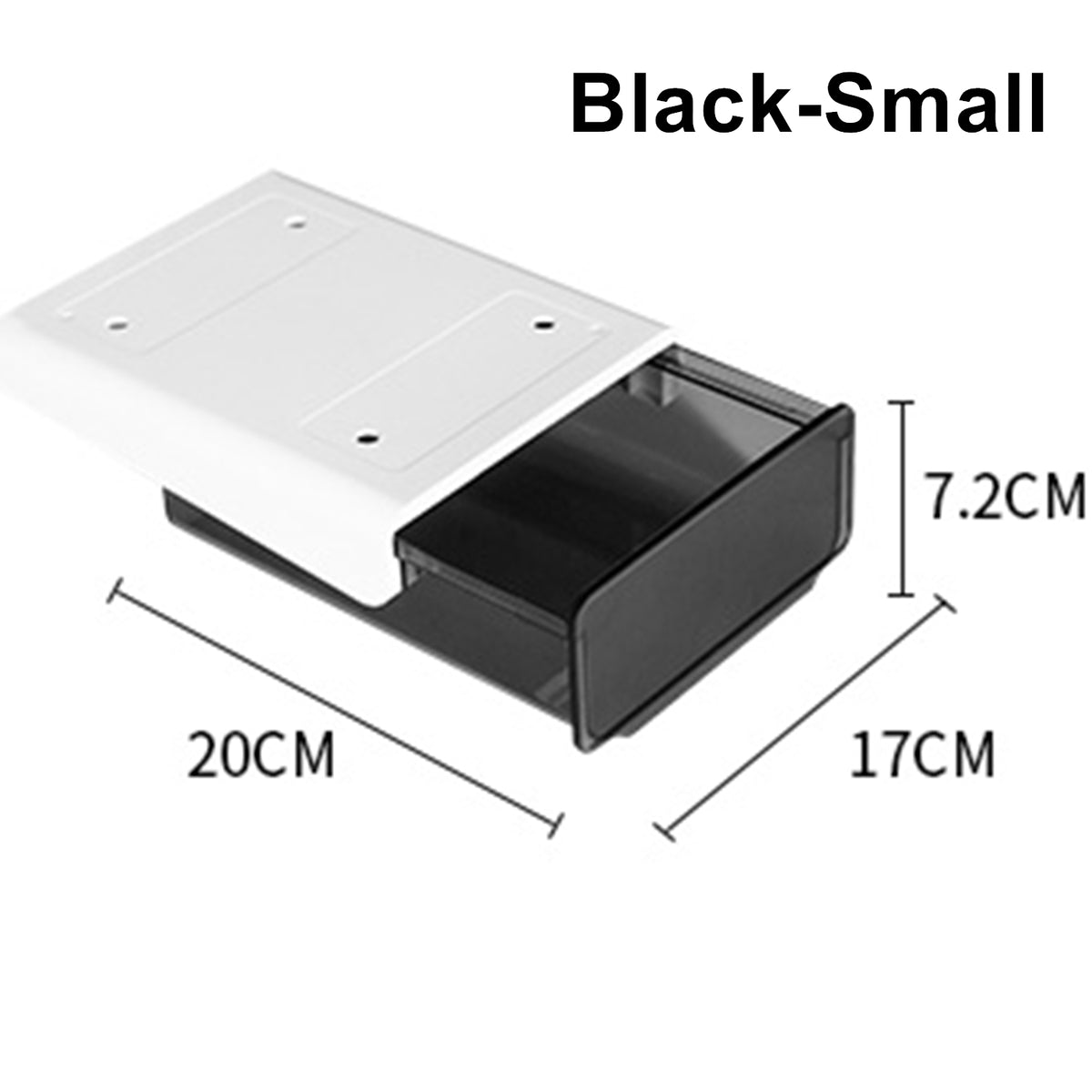 Under Desk Drawer Slide - out Large Office Organizers and - Small Black