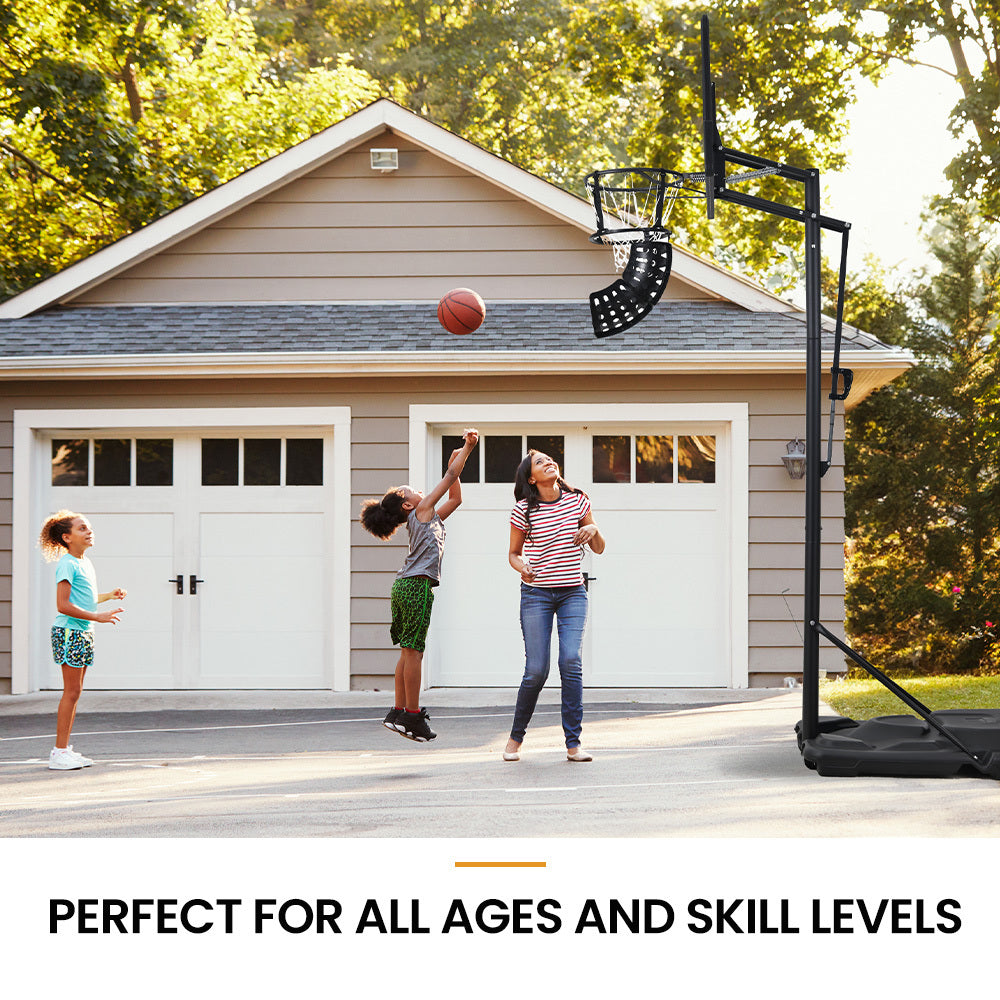 DR. DUNK Basketball Return System, with 360 Degree Universal Attachment