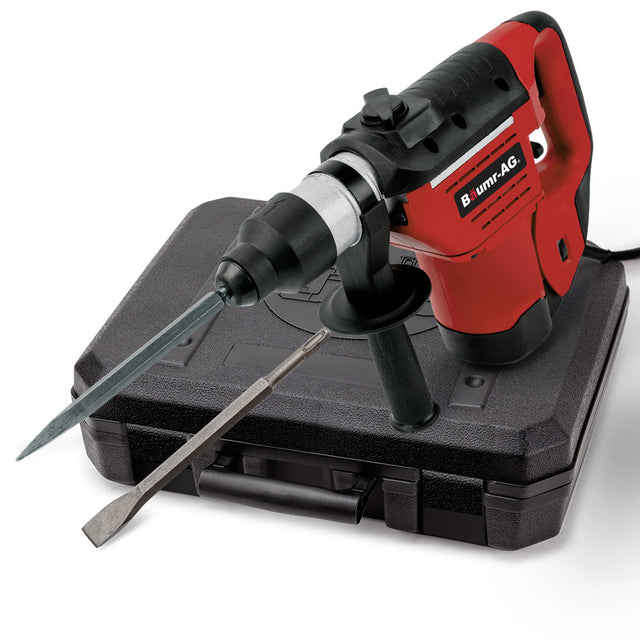 Baumr-AG 1500W Rotary Jackhammer Drill 2 Chisels 3 Bits