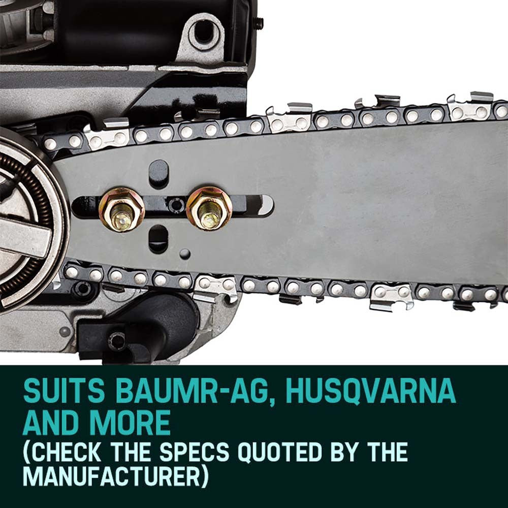 BAUMR-AG 2 x Chains for a 20" Bar Chainsaw, 76DL .325" Pitch .058" Gauge Low Kickback