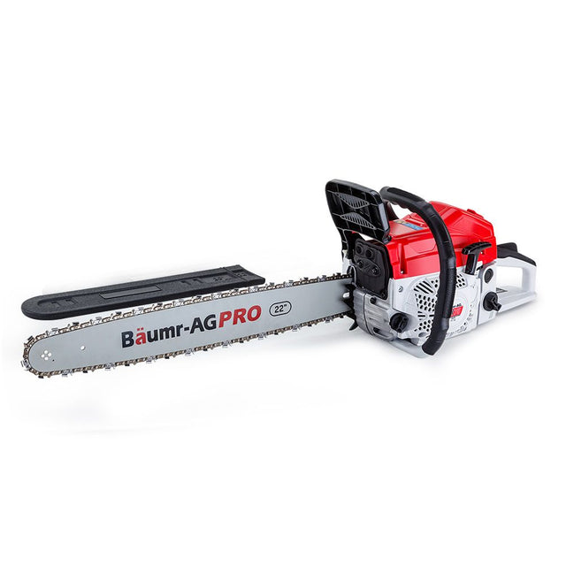 BAUMR-AG Petrol Chainsaw E-Start 22in Bar Top Handle