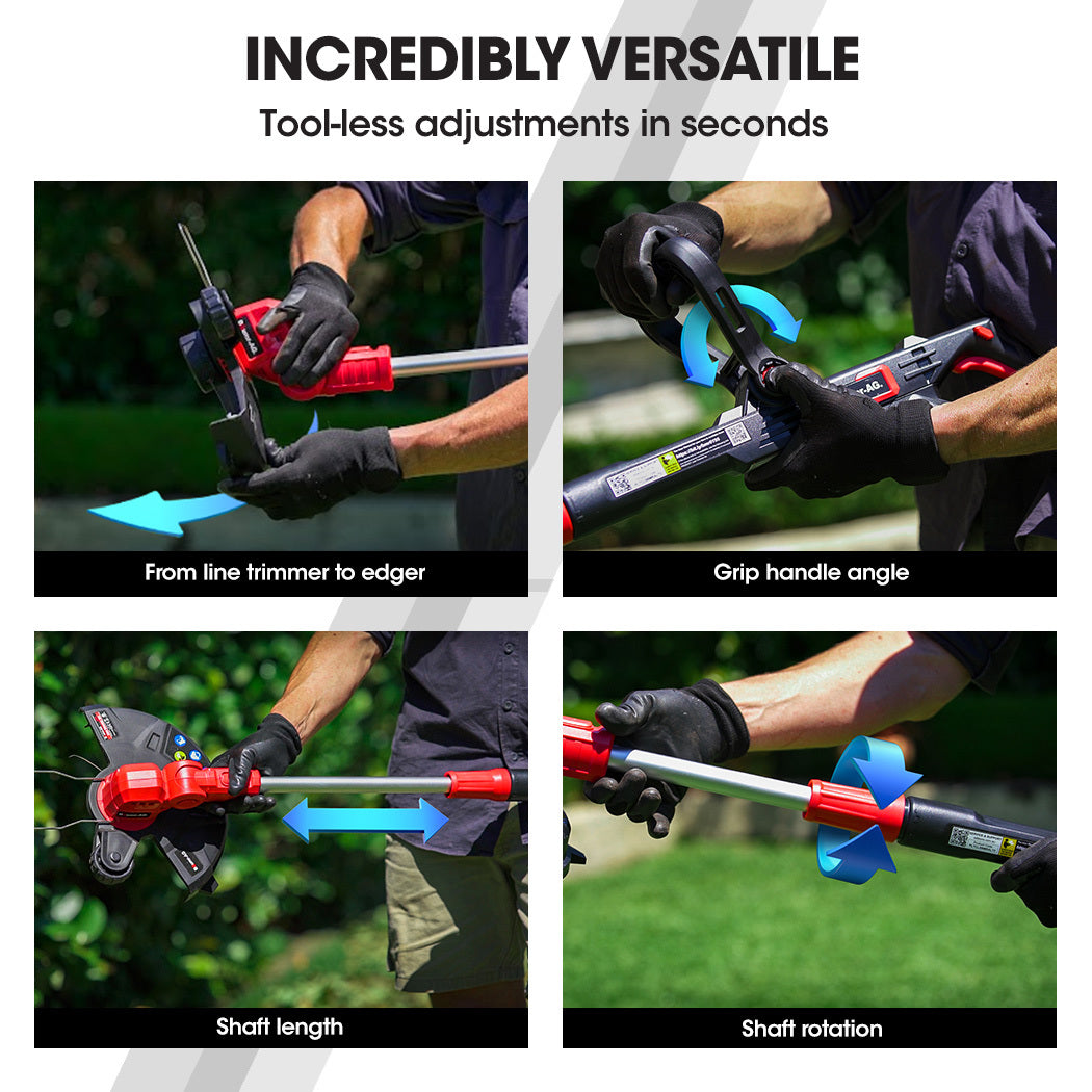 BAUMR-AG 20V Cordless Line Trimmer Leaf Blower Combo Kit - 833032