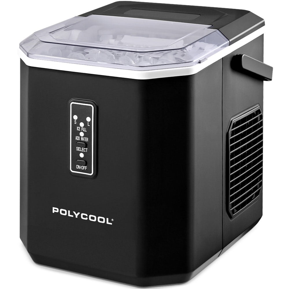 POLYCOOL Portable Ice Maker Machine, Automatic, 12kg/day, Auto Clean, w - 052889