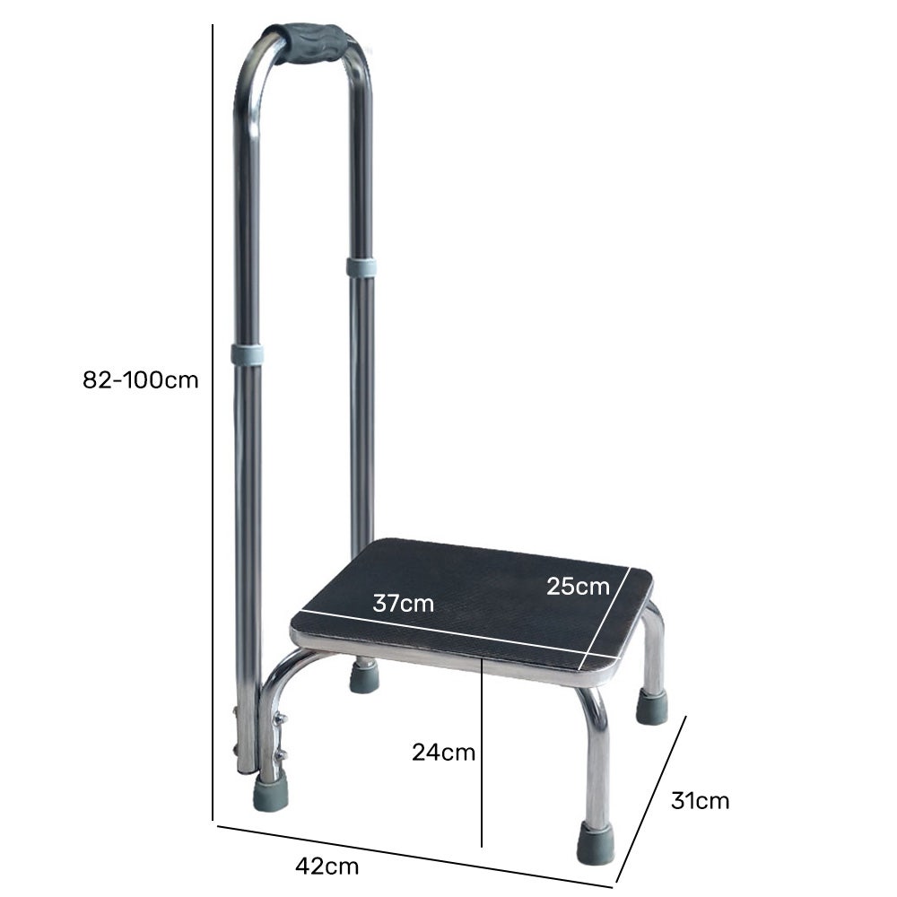Equipmed Bath and Shower Assistance Step Mobility Aid, 150kg - V219-HELSBSEQSS6A