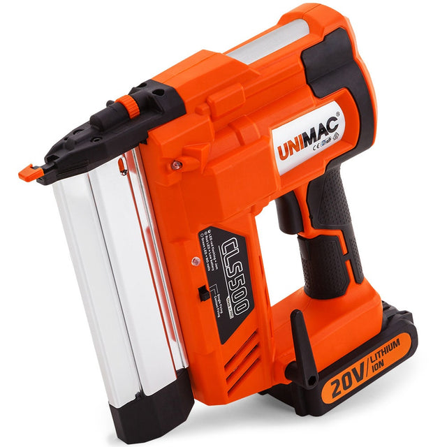 UNIMAC CLS500 15-50mm 18ga 2-in-1 Stapler/Brad Nail Gun, Cordless 20V Lithium