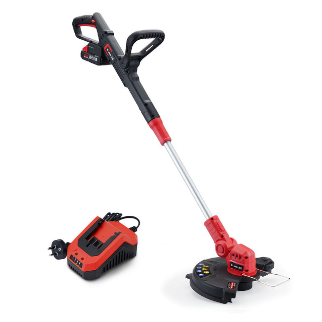 Baumr-AG 20V Cordless Line Electric Garden Tool, 2.0Ah Lithium Battery Charger