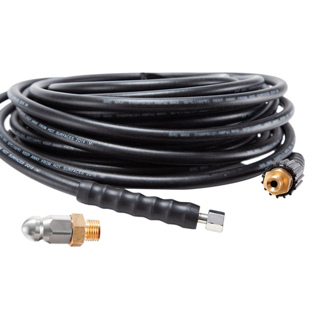 Jet-USA 20M Petrol Pressure Washer Hose Extension Drain Cleaner Nozzle Accesory
