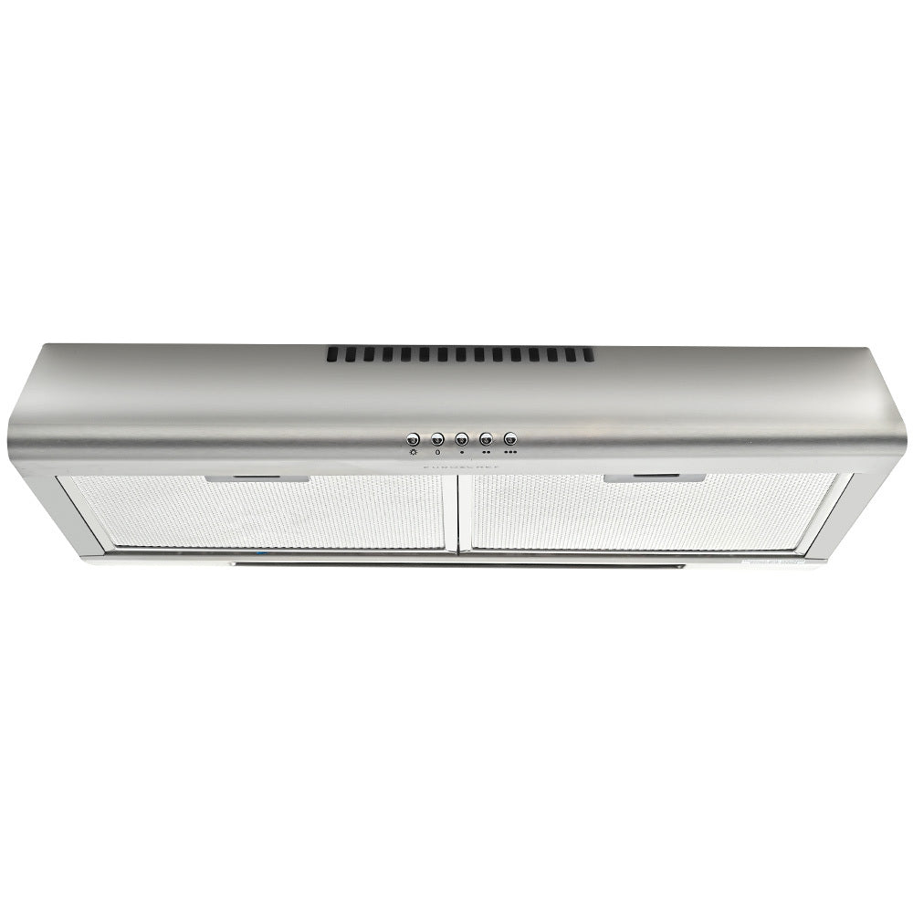 EUROCHEF 60cm Fixed Stainless Steel Rangehood 3-Speed EFR60S - 436360